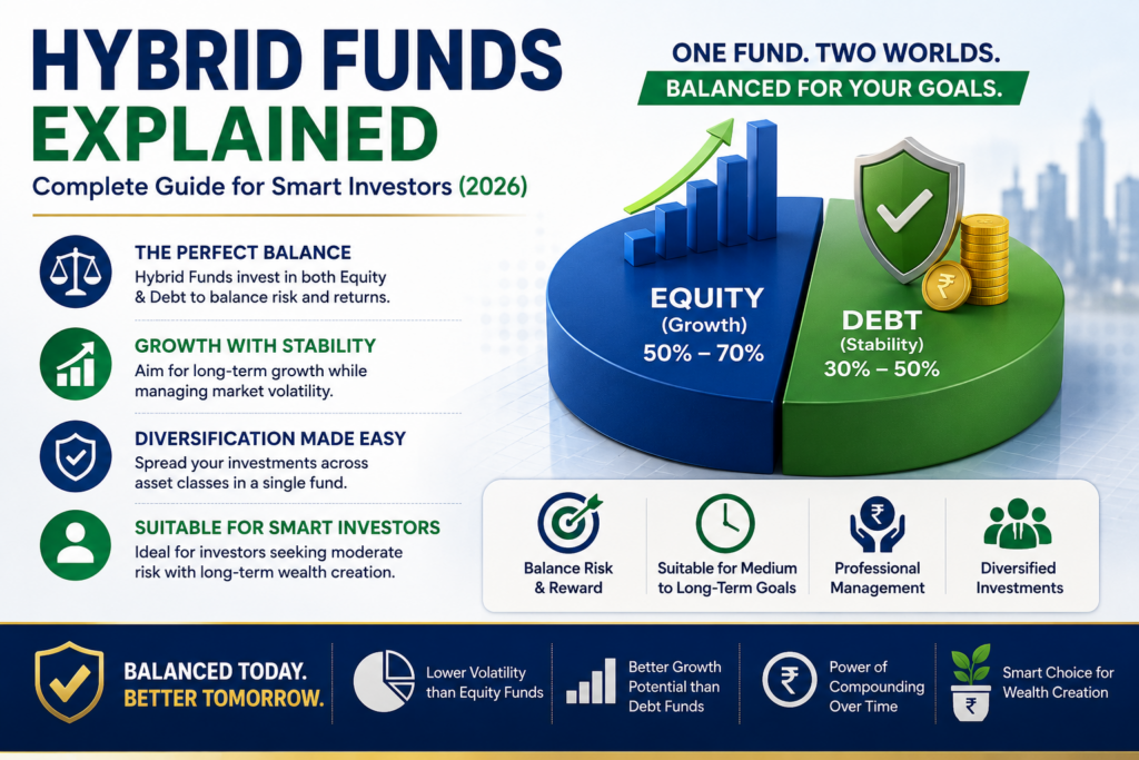 Hybrid Funds Explained – Complete Guide for Smart Investors (2026) | InvestSathi