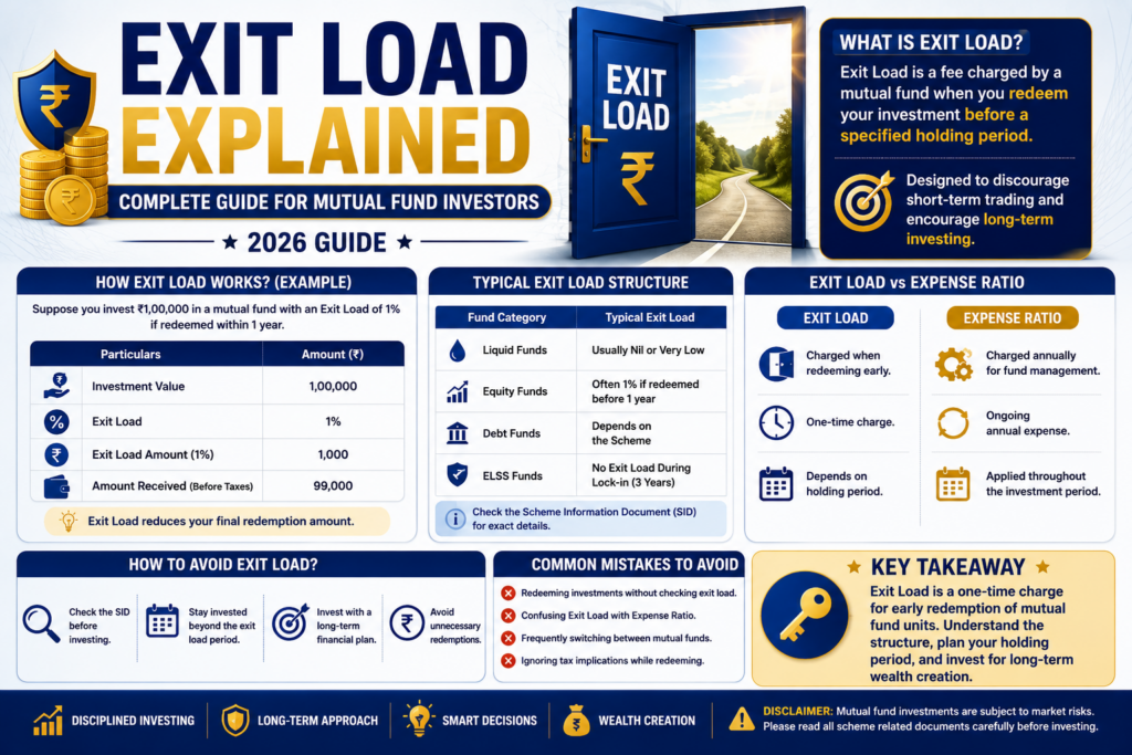 Exit Load Explained – Complete Guide for Mutual Fund Investors (2026) | Learn Exit Load, Redemption Charges & Mutual Fund Rules