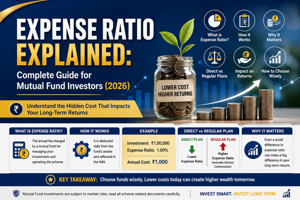 Expense Ratio Explained – Complete Guide for Mutual Fund Investors (2026) | Learn Mutual Fund Costs, Expense Ratio & Long-Term Returns