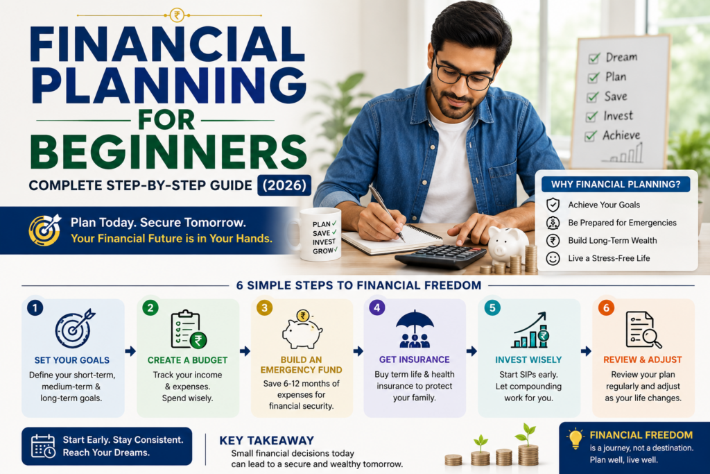 Financial Planning for Beginners – Complete Step-by-Step Guide (2026) | InvestSathi