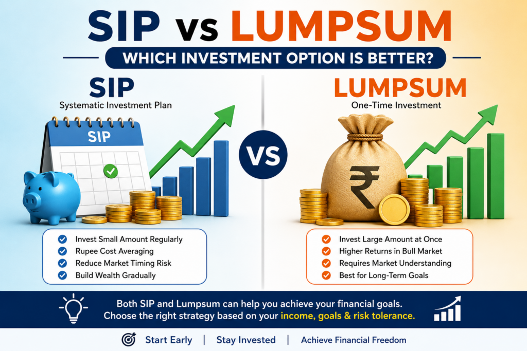 SIP vs Lumpsum - Which Investment Option is Better? Mutual Fund Investment Guide by InvestSathi