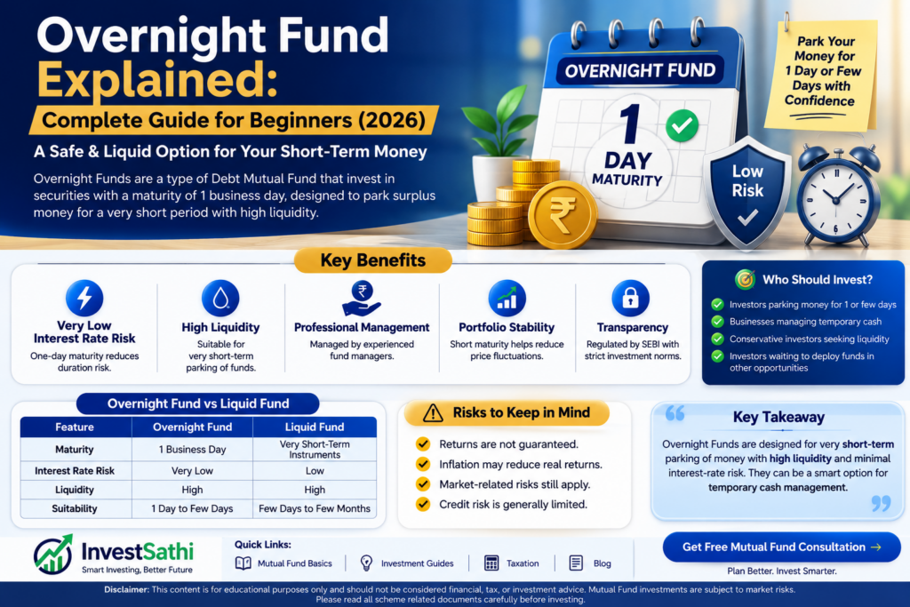 Overnight Fund Explained – Complete Guide for Beginners (2026) | InvestSathi