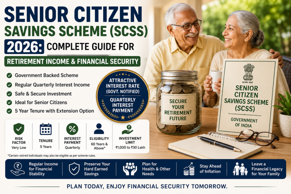 Senior Citizen Savings Scheme SCSS 2026 for retirement income and financial security